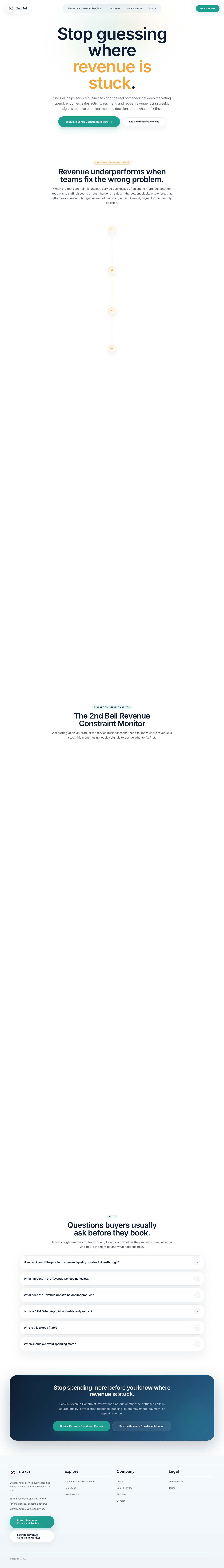 Screenshot preview of the 2nd Bell website