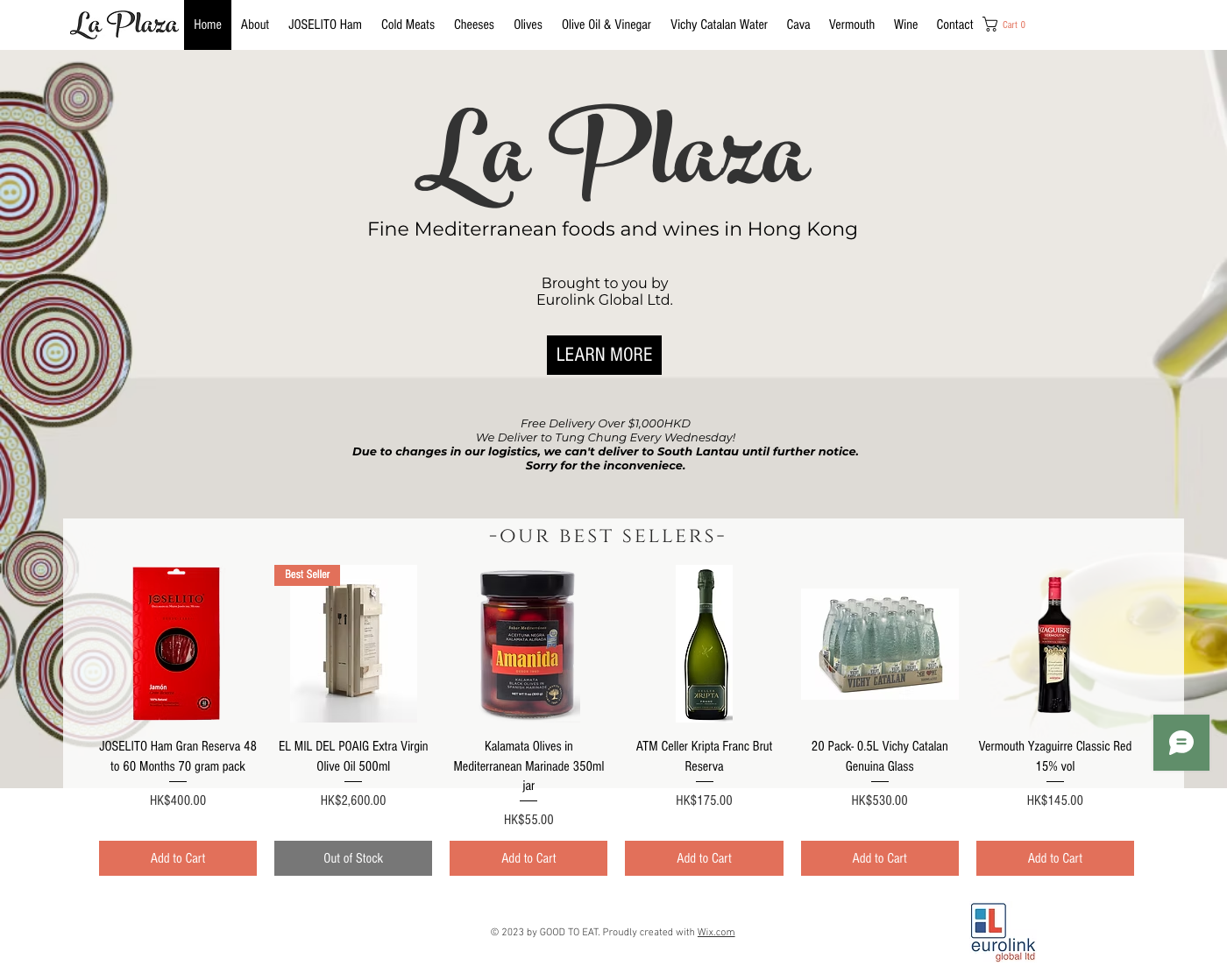 Screenshot preview of the La Plaza HK website